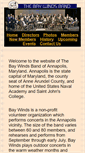 Mobile Screenshot of baywindsband.org
